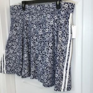 NWT Joe Boxer Navy Blue Floral Print Size 3X Skirt